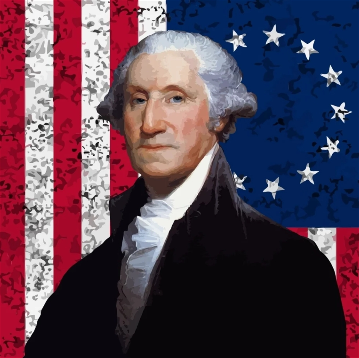 George Washington nahm sein Amt als erster Präsident der Vereinigten Staaten von Amerika in Einklang